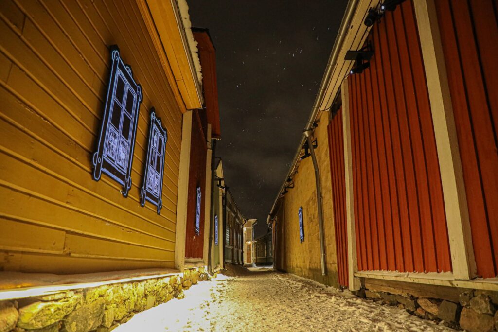 Kitukränn-street and its light art