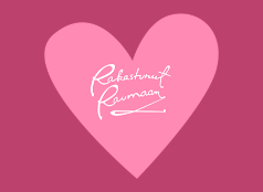 Logo which the sentence "In love with Rauma"