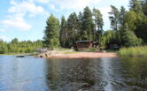 Sauna of Noitajärvi by the lake.