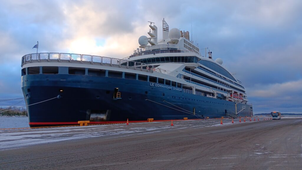 Cruise ship Le Commandant Charcot at the Port of Rauma.